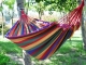 Portable Cotton Rope Outdoor Swing Fabric Camping Hanging Hammock Canvas Bed