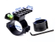 Y0037-B Aluminum Alloy 25mm/30mm 21mm Flashlight light mount Picatinny Rail With green Bubble Level